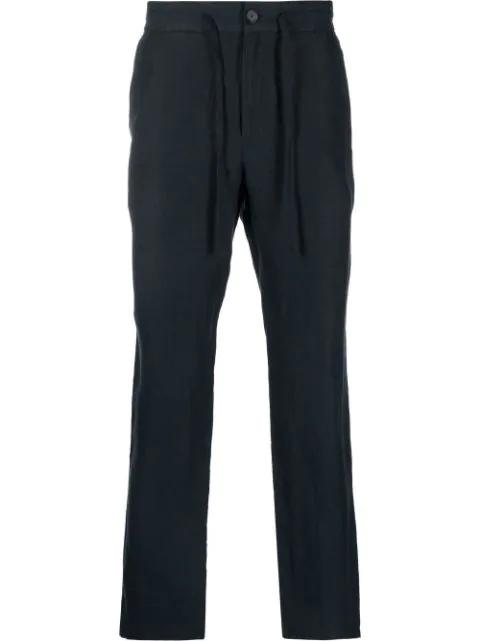 drawstring-waist four-pocket straight-leg trousers by VINCE