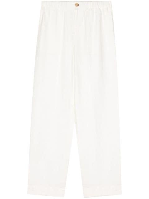 elasticated-waist wide-leg trousers by VINCE