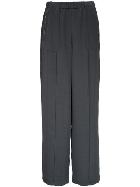 elasticated-waist wide-leg trousers by VINCE