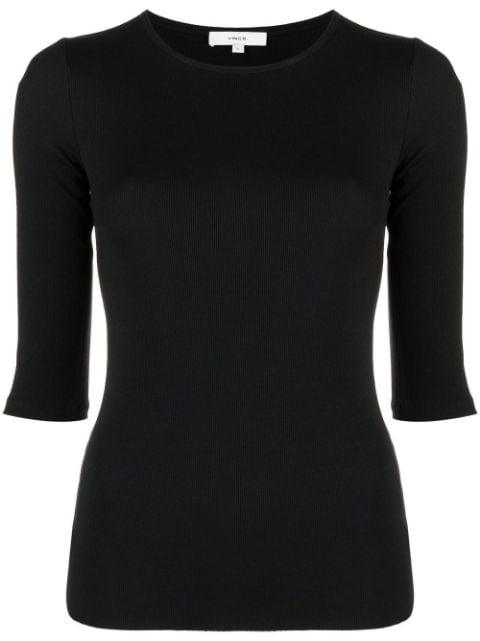 fine-ribbed top by VINCE