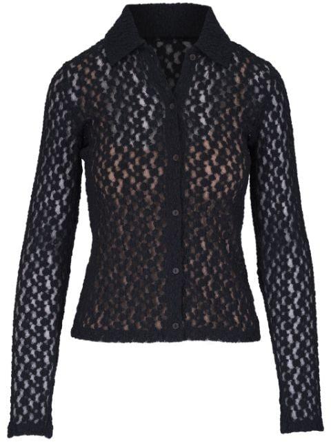 floral lace shirt by VINCE