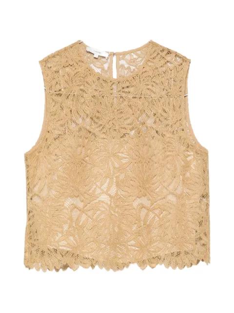 lace cropped top by VINCE