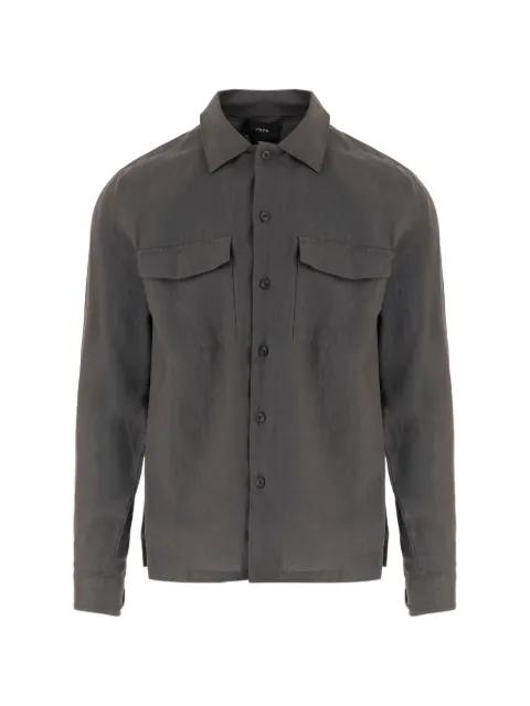 linen pocket shirt by VINCE
