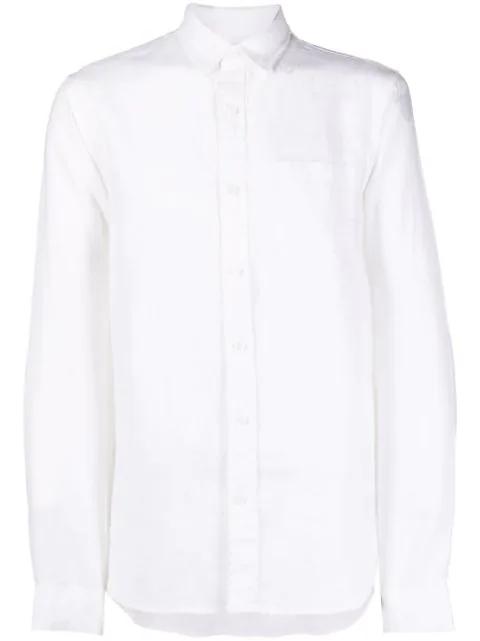 long-sleeve linen shirt by VINCE