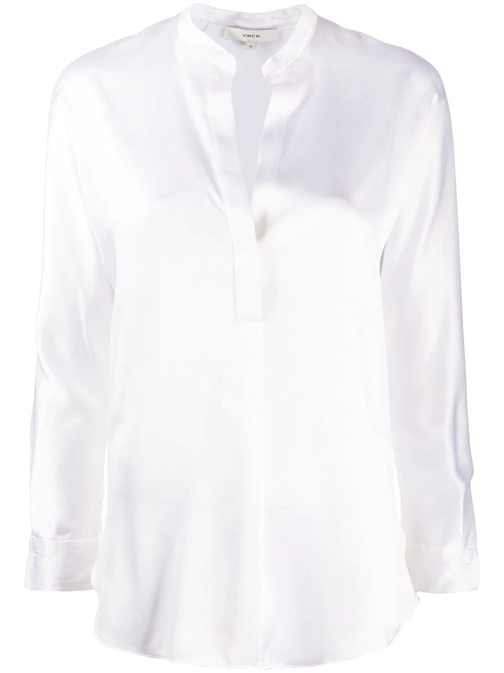 open neck loose fit blouse by VINCE