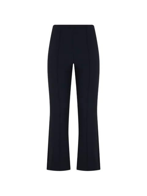 pintuck flared trousers by VINCE