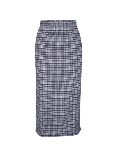 plaid elasticated skirt by VINCE