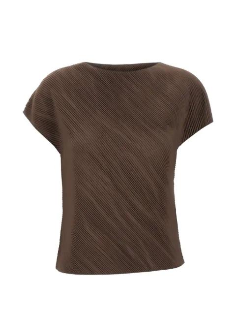 pleated cap-sleeve top by VINCE