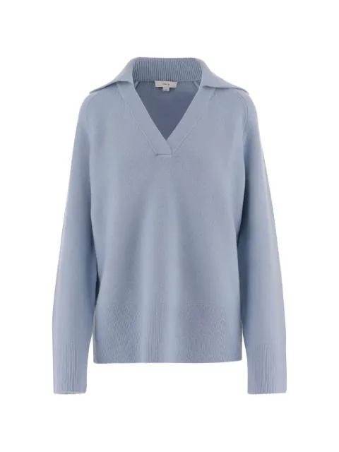ribbed V-neck sweater by VINCE