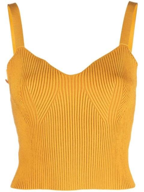 ribbed-knit bralette top by VINCE