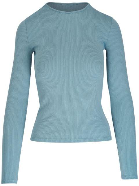 ribbed-knit cotton T-shirt by VINCE