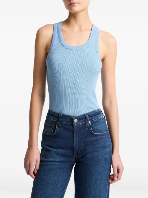 ribbed scoop-neck tank top by VINCE