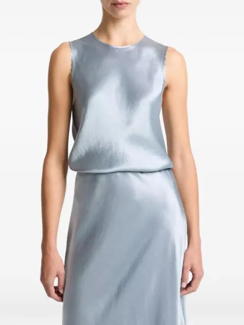 scalloped-trim sleeveless top by VINCE