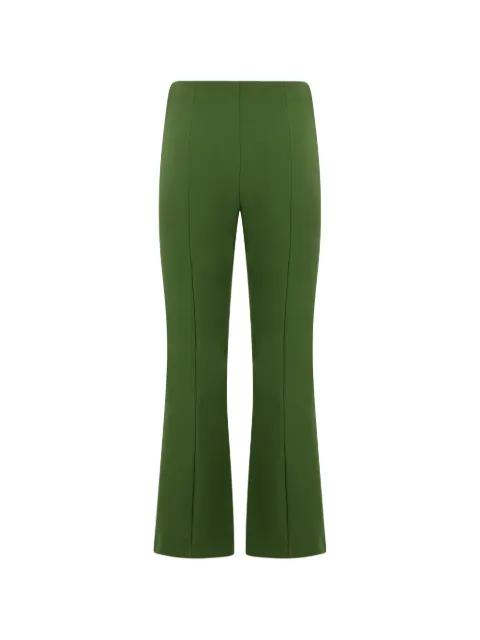 seam-detail flared trousers by VINCE