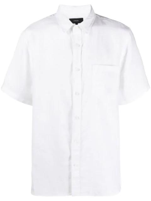 short-sleeve linen shirt by VINCE