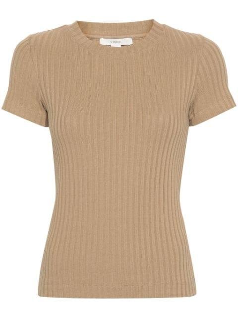 short-sleeve ribbed T-shirt by VINCE