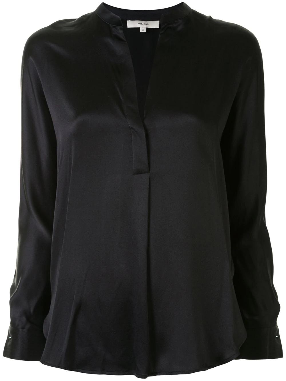 silk v-neck blouse by VINCE