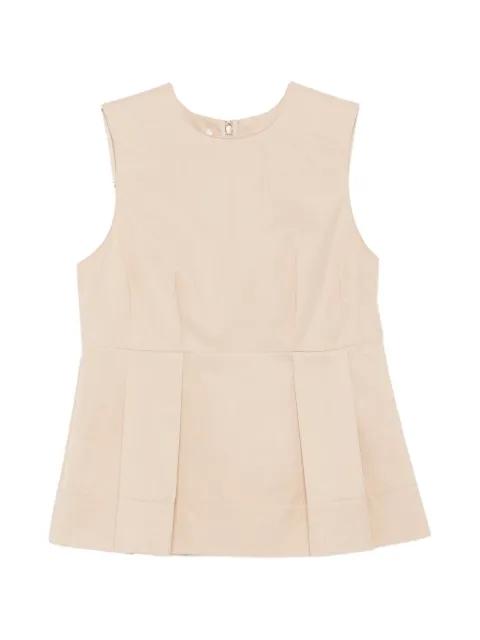 sleeveless pleated blouse by VINCE