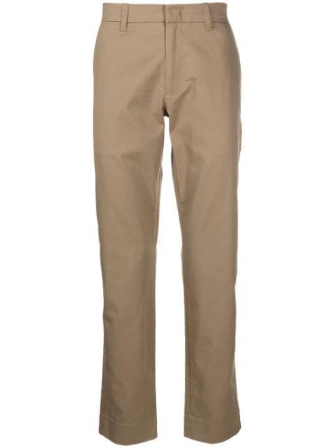 slim-leg twill cotton chinos by VINCE