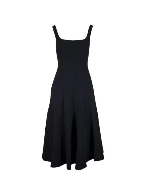 square-neck panelled midi dress by VINCE