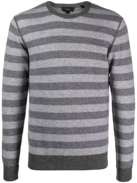 striped knit jumper by VINCE