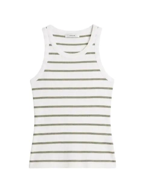 striped ribbed top by VINCE