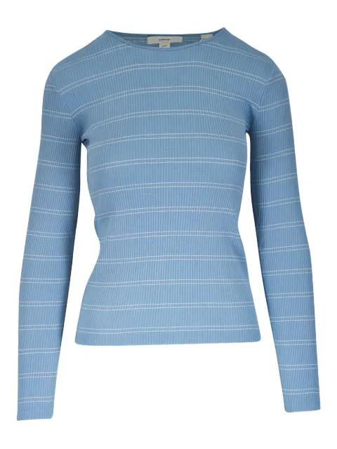 striped ribbed top by VINCE
