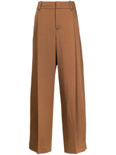 tailored wide-leg trousers by VINCE