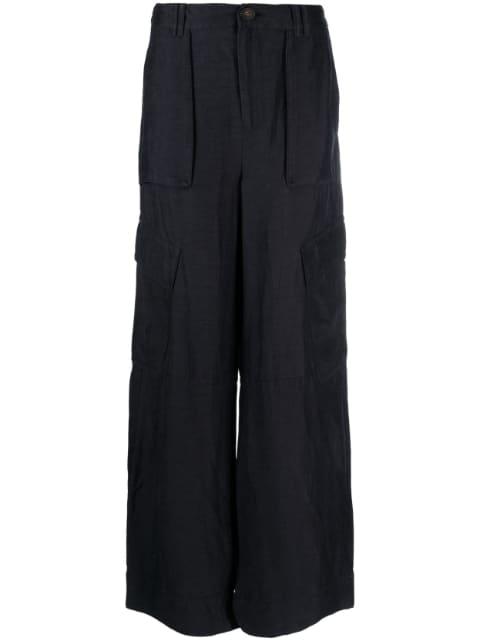 wide-leg linen trousers by VINCE
