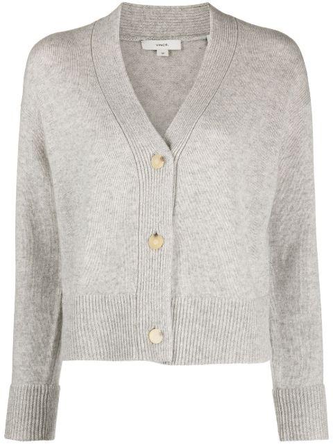 wool-cashmere blend cardigan by VINCE