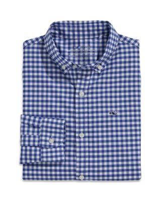 Boys' On-The-Go Brrr&deg; Gingham Button Down Shirt - Little Kid by VINEYARD VINES