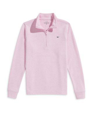 Boys' Saltwater Stripe Quarter Zip Mock Neck Sweatshirt - Little Kid by VINEYARD VINES