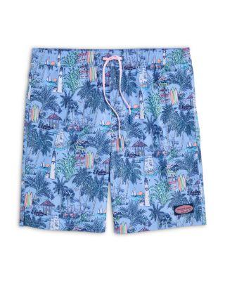 Chappy Lobster Print Regular Fit 7" Swim Trunks by VINEYARD VINES