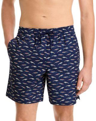 Chappy Lobster Print Regular Fit 7" Swim Trunks by VINEYARD VINES