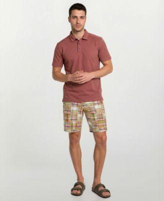 Men's Patch Detail Flat-Front Shorts by VINTAGE 1946