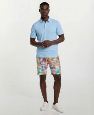 Men's Patch Detail Flat-Front Shorts by VINTAGE 1946