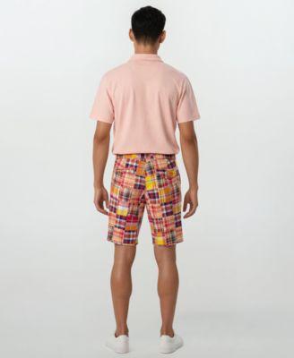 Men's Patch Detail Flat-Front Shorts by VINTAGE 1946