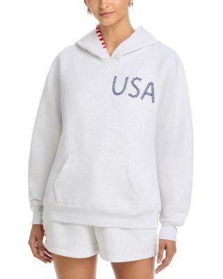 Embroidered Surf Wash Hoodie by VINTAGE HAVANA
