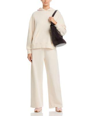 Heavyweight Garment Dye Hoodie & Washed Vanilla Heavyweight Garment Dye Wide Leg Pants by VINTAGE HAVANA