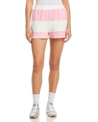 Striped Terry Shorts by VINTAGE HAVANA
