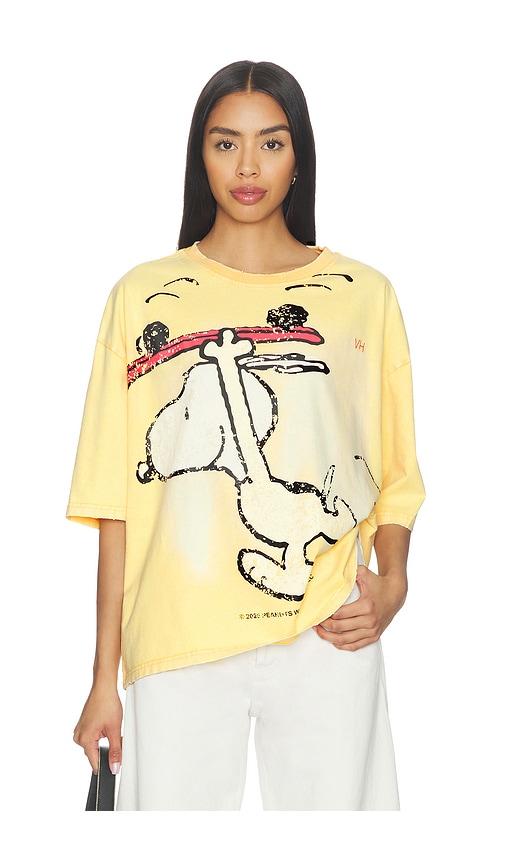 Vintage Heavy x Peanuts Snoopy Jersey in Yellow by VINTAGE HEAVY