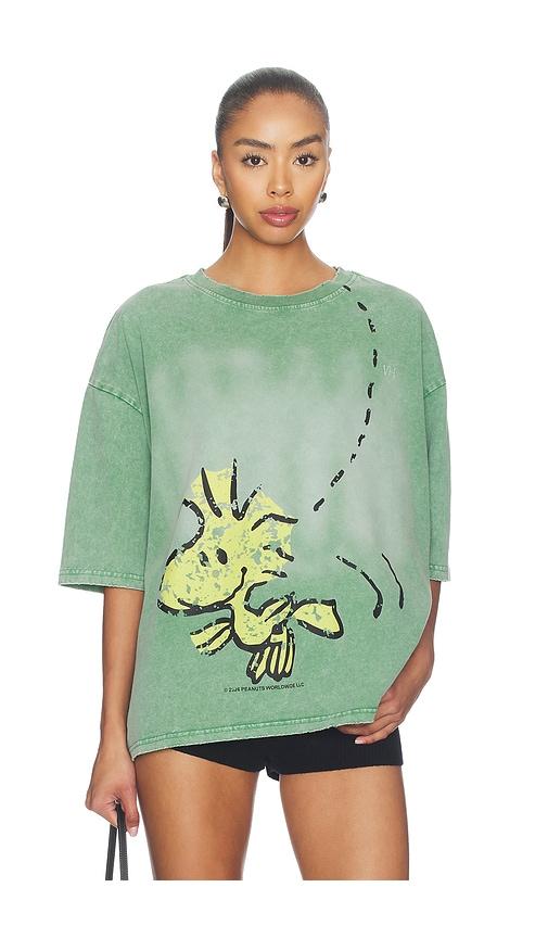 Vintage Heavy x Peanuts Woodstock Tee in Sage by VINTAGE HEAVY