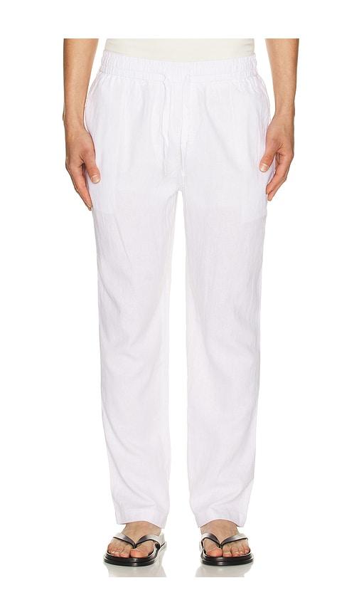 Vintage Summer Linen Pants in White by VINTAGE SUMMER
