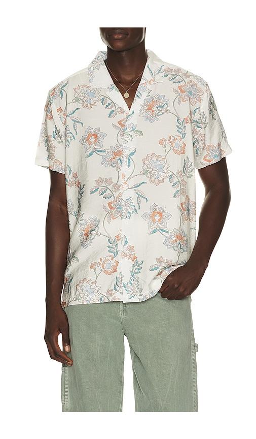 Vintage Summer Textured Camp Shirt in Ivory by VINTAGE SUMMER