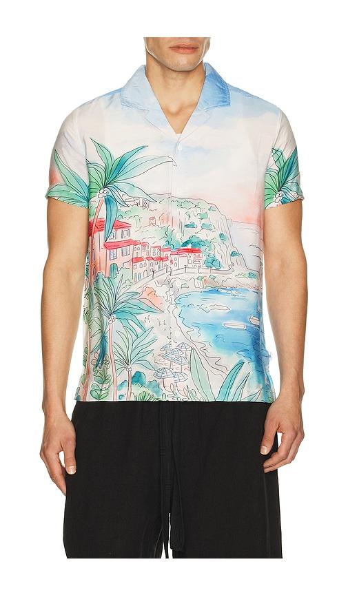 Vintage Summer Textured Camp Shirt in Multi by VINTAGE SUMMER