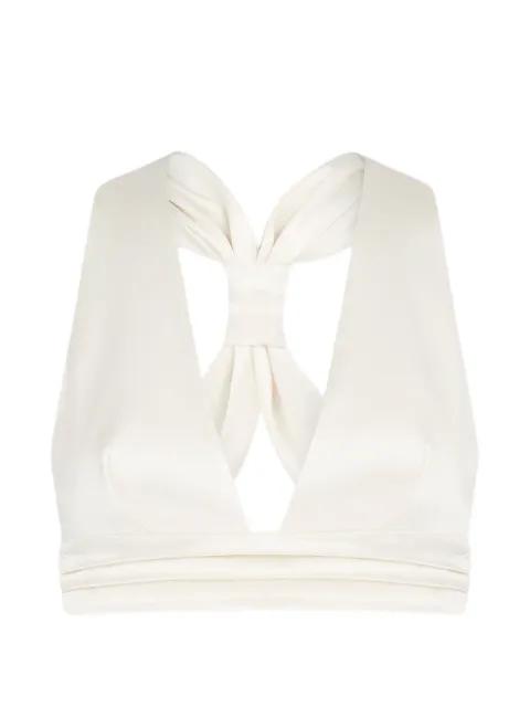 Adele bow detail top by VIOLANTE NESSI