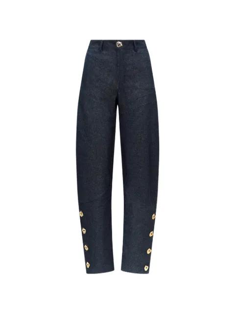 Brancusi wide-leg panelled jeans by VIOLANTE NESSI