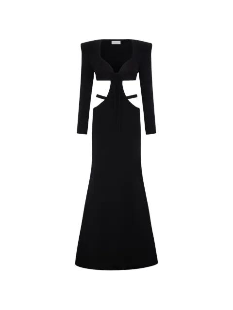 Bruna cut-out embroidered maxi dress by VIOLANTE NESSI