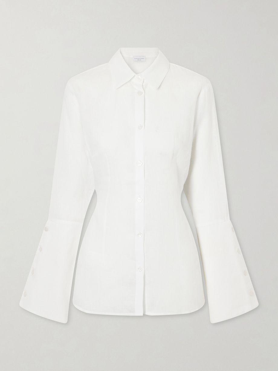Cayo linen shirt by VIOLANTE NESSI