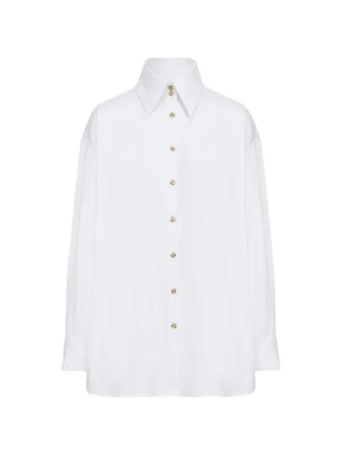 Dadamaino geometric-button oversized shirt by VIOLANTE NESSI